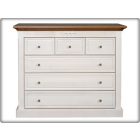 Concerto 5522 komód fiókos 3+2 Fehér Dió