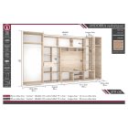 Andorra szekrénysor 370  cm